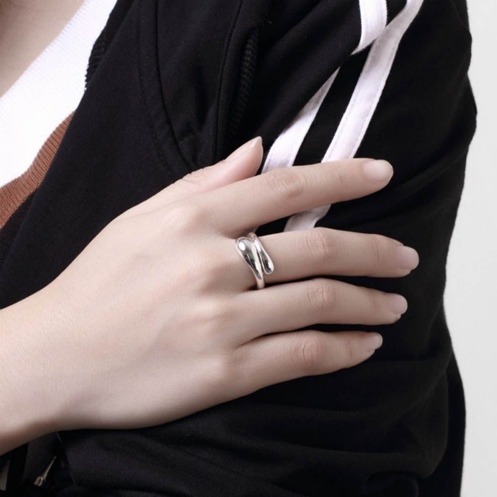 925 silver plated jewelry set bracelet necklace rings Oval Drop Earring SHT-103