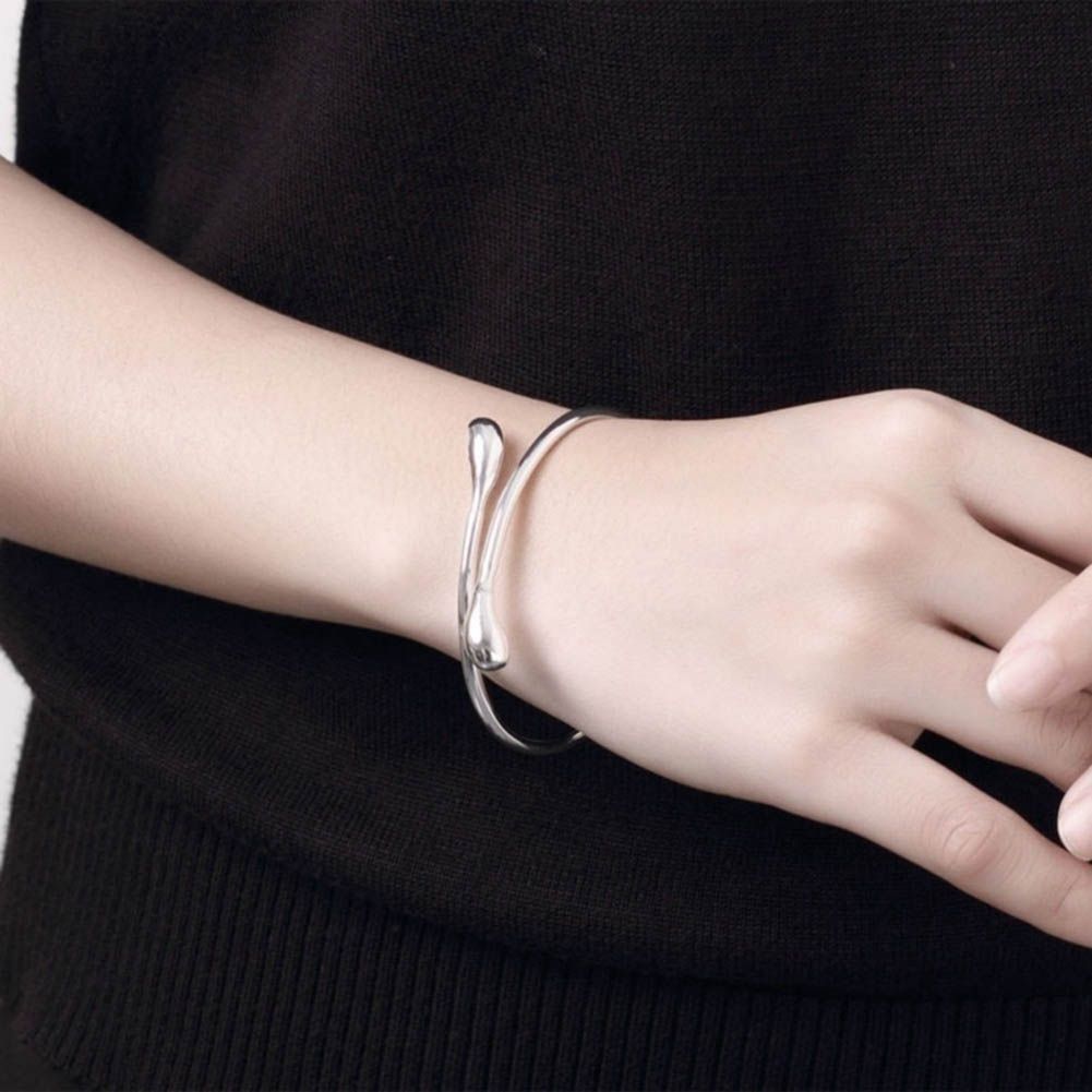 925 silver plated jewelry set bracelet necklace rings Oval Drop Earring SHT-103