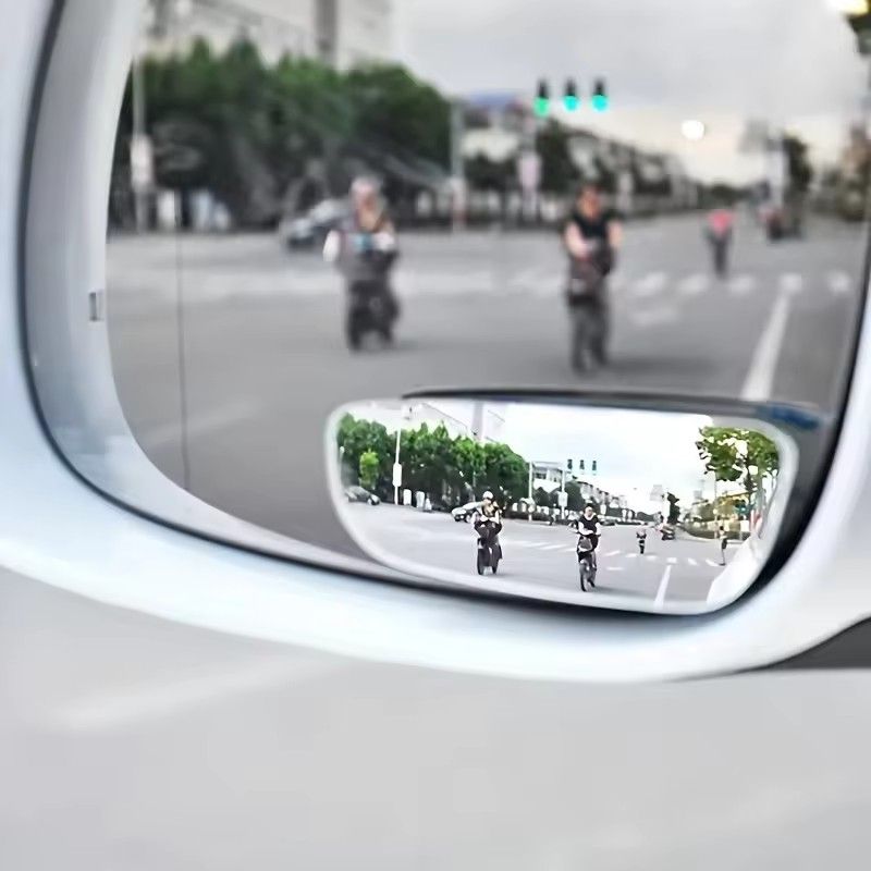 2Pcs/1set  Car Wide Angle Rear View Mirror 360 Degree Rotation Auto Rearview Auxiliary Parking HD Frameless Blind Spot Mirrors C-449