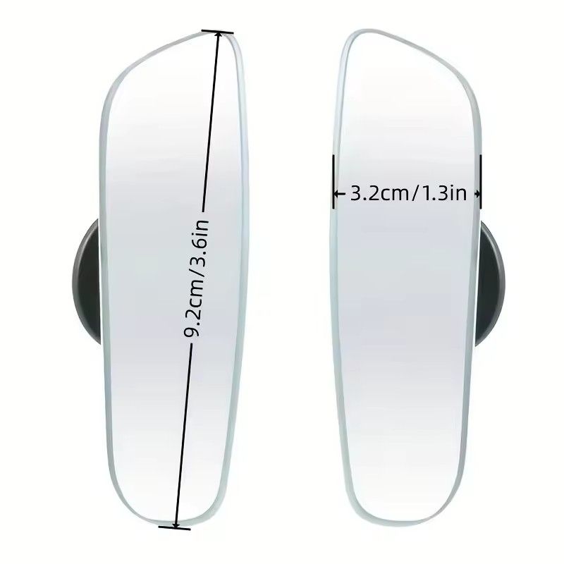 2Pcs/1set  Car Wide Angle Rear View Mirror 360 Degree Rotation Auto Rearview Auxiliary Parking HD Frameless Blind Spot Mirrors C-449
