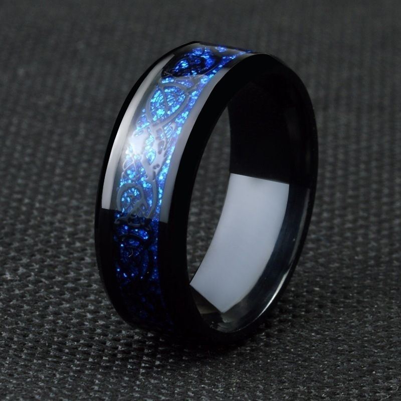 Popular Couple Romantic Couple Ring Fashion Jewelry Anniversary Wedding Black Heart Cubic Zirconia Ring Set Lover Gift A-1472