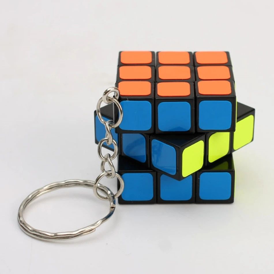 Magic Cubes Keychain 3x3x3 3CM Magic Cubes Pendant Twist Puzzle Toys for Children Gift Magic Cube C-162