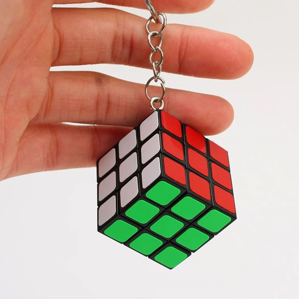 Magic Cubes Keychain 3x3x3 3CM Magic Cubes Pendant Twist Puzzle Toys for Children Gift Magic Cube C-162