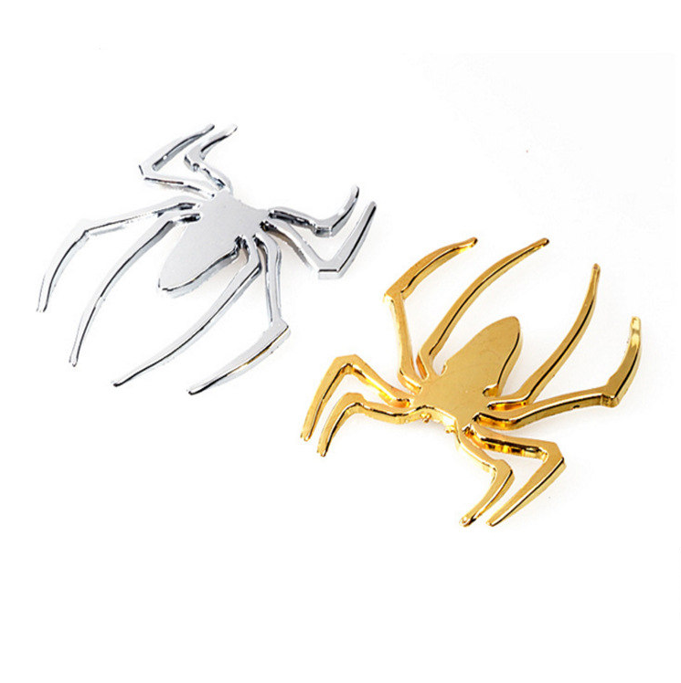 Three-dimensional Car Stickers Metal Spider Car Stickers Personalized Car Stickers Decorative Stickers A-1563