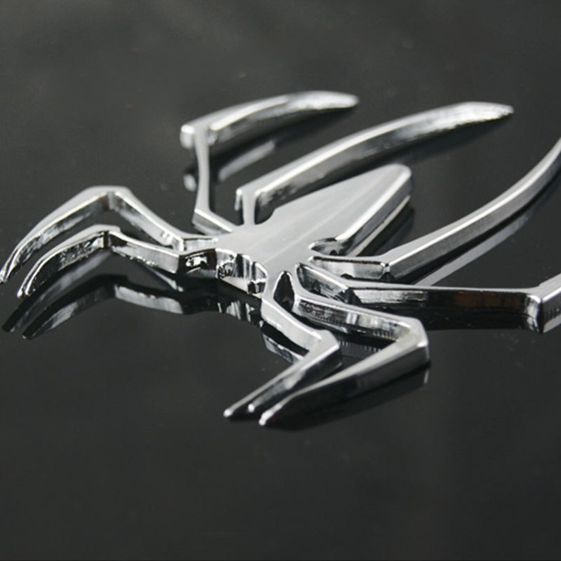 Three-dimensional Car Stickers Metal Spider Car Stickers Personalized Car Stickers Decorative Stickers A-1563