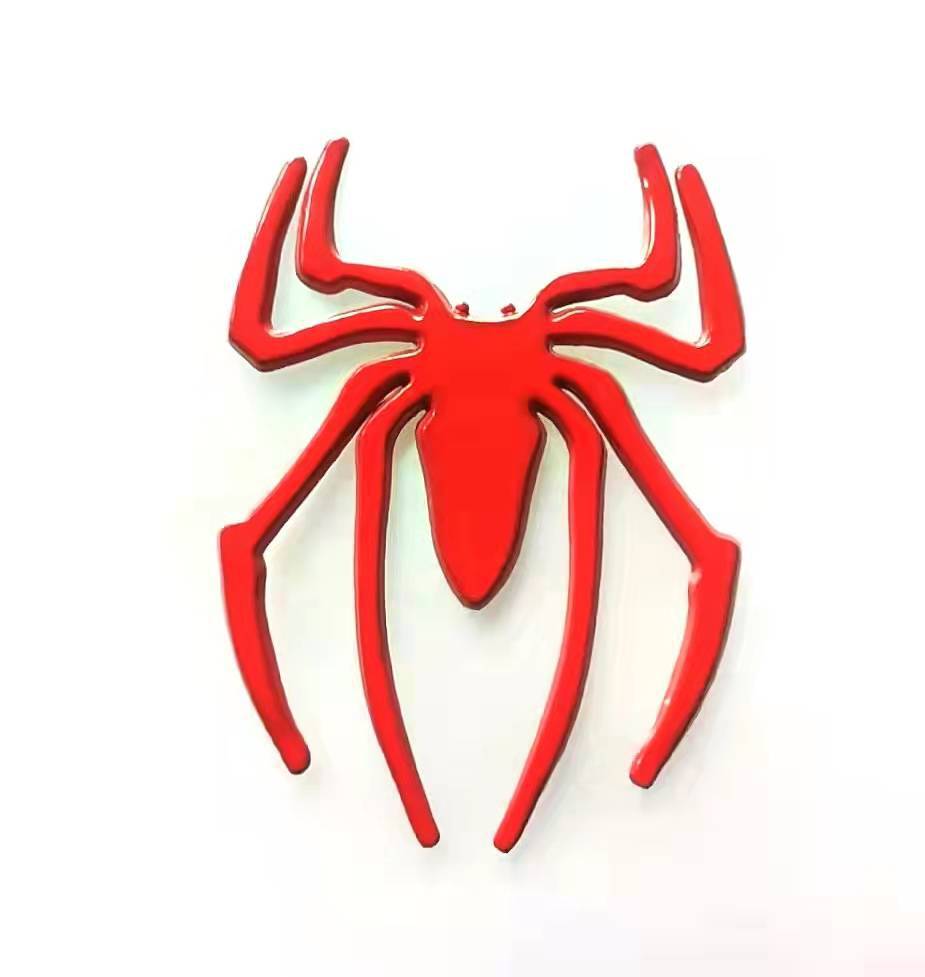 Three-dimensional Car Stickers Metal Spider Car Stickers Personalized Car Stickers Decorative Stickers A-1563