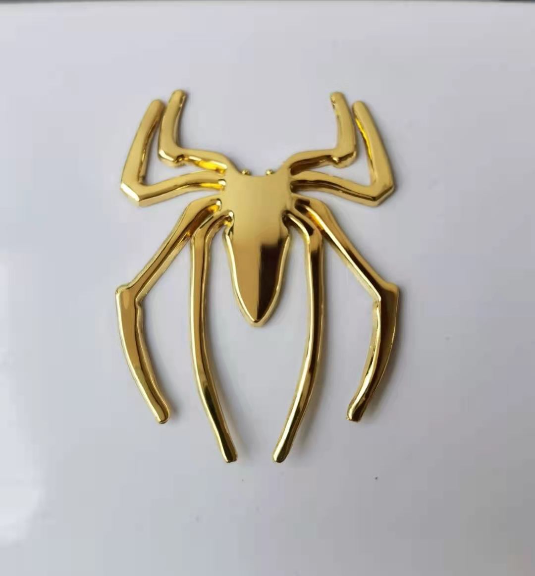 Three-dimensional Car Stickers Metal Spider Car Stickers Personalized Car Stickers Decorative Stickers A-1563