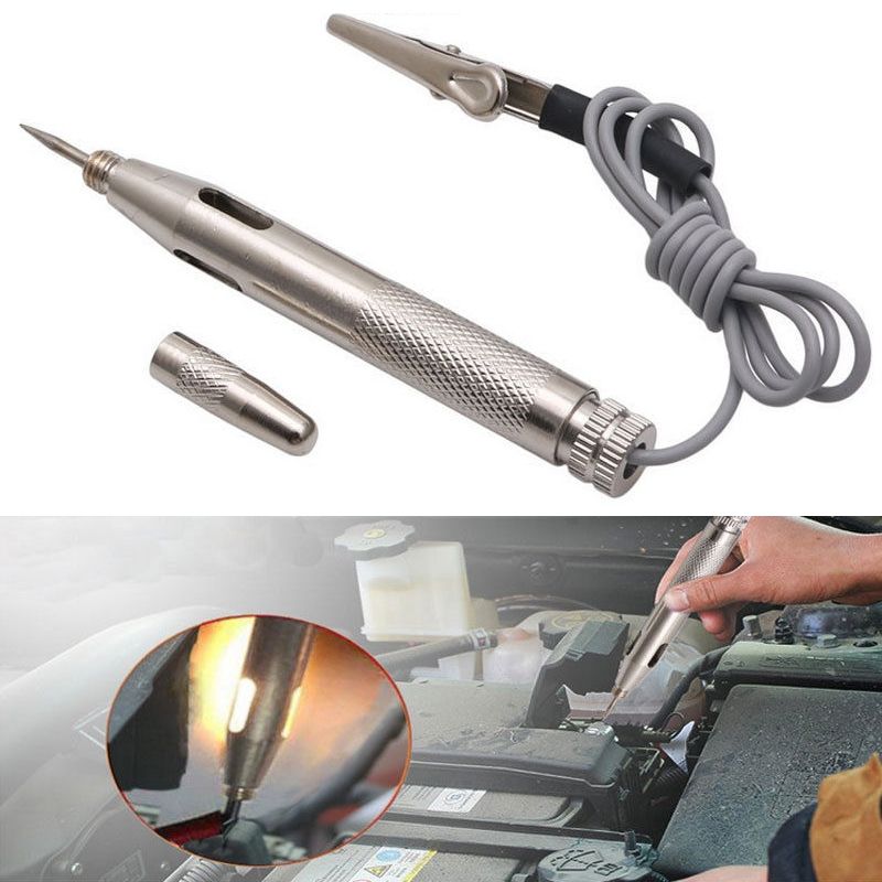 DC 6V 12V 24V Copper Auto Car Light Circuit Tester Lamp Voltage Test Pen Detector Probe Light System Test Probe Lamp D1--6