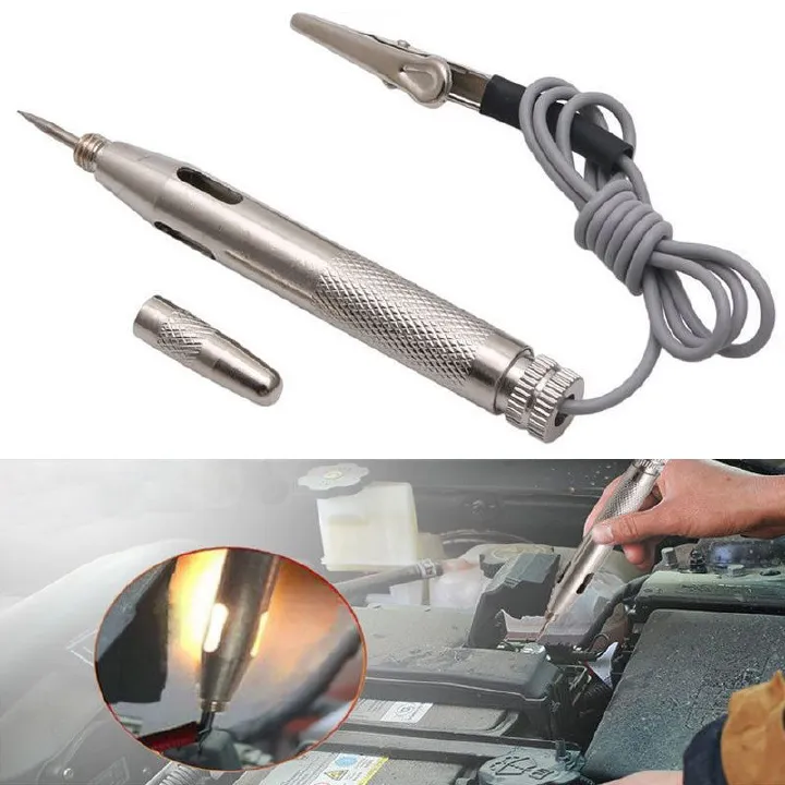 DC 6V 12V 24V Copper Auto Car Light Circuit Tester Lamp Voltage Test Pen Detector Probe Light System Test Probe Lamp D1--6
