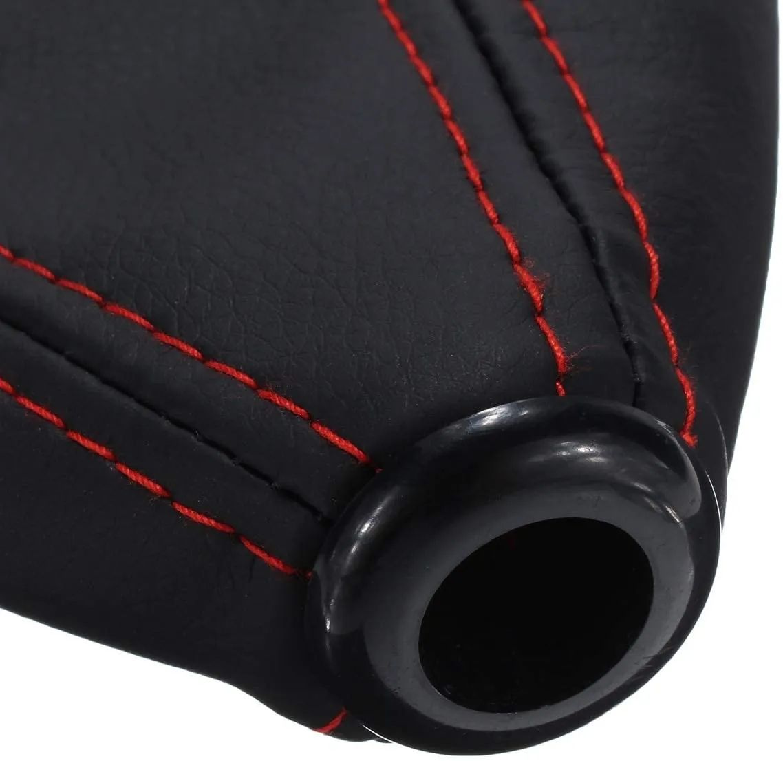 Universal PU Leather Car Gear Shift Collars Carbon Fiber Auto Car Manual Stick Shifter Knob Gear Shift Boot Cover Gaiter C-502
