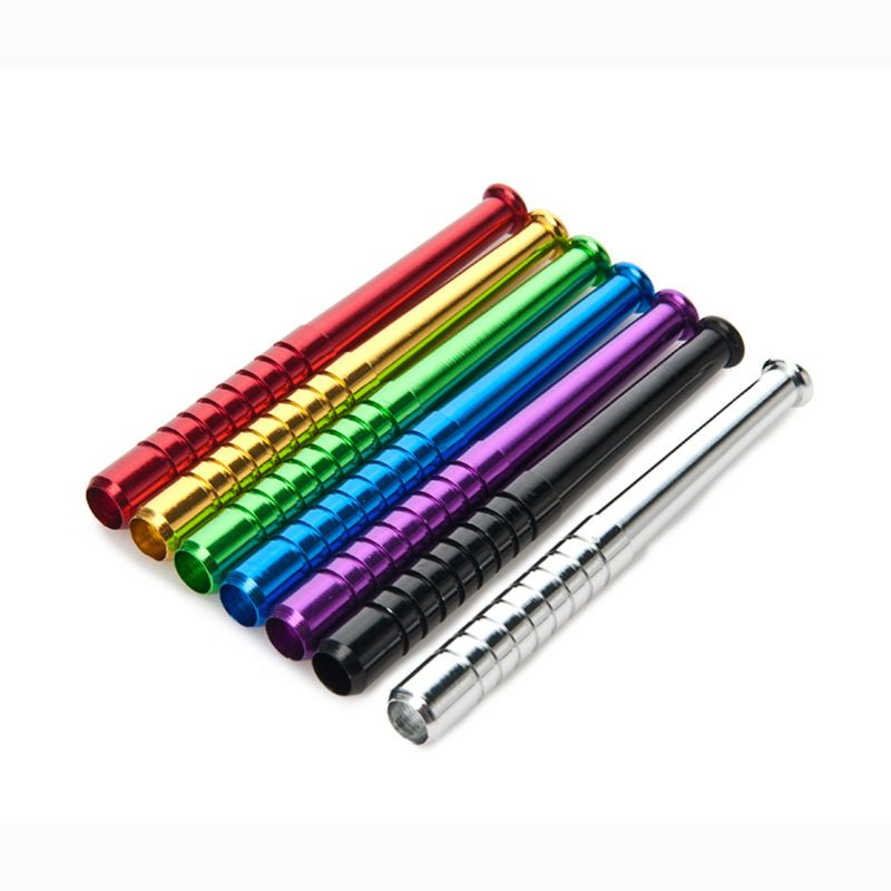 1pc Creative Aluminum Alloy Baseball pipe, personalized mini portable metal pipe E-1224