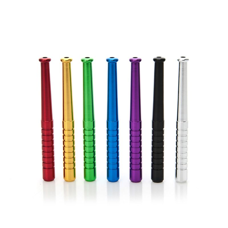 1pc Creative Aluminum Alloy Baseball pipe, personalized mini portable metal pipe E-1224