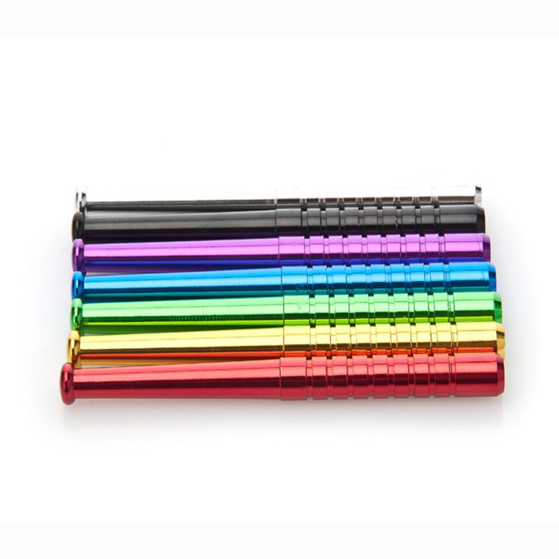 1pc Creative Aluminum Alloy Baseball pipe, personalized mini portable metal pipe E-1224