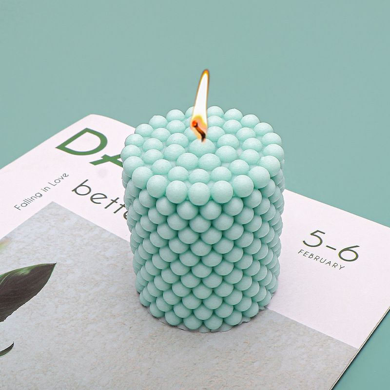 3d Cylinder Candle Mold Diy Silicone Candle Mold Cake Resin Molds 3d Art Wax Candle Making Mould Silicone Handmade
 Soap Molds E-1316