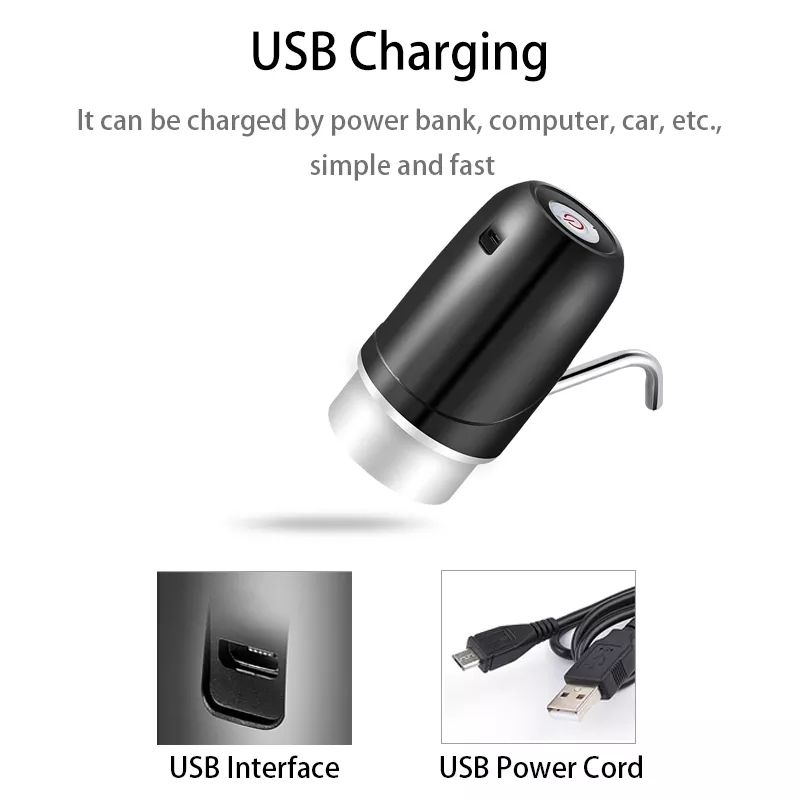 Water Bottle Pump 19 Liter Water Dispenser Usb Rechargeable Electric Water Pump Portable Automatic Drinking Water Pump Bottle