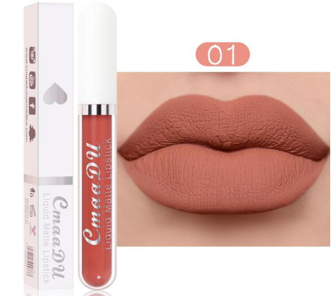 Cmaadu 18 Colors Waterproof Liquid Lipsticks Lip Makeup Matte Velvet Lipstick Lip Gloss Cosmetic Nude Long Lasting Cosmestics  B2-688 view 5