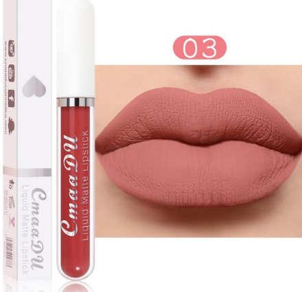 Cmaadu 18 Colors Waterproof Liquid Lipsticks Lip Makeup Matte Velvet Lipstick Lip Gloss Cosmetic Nude Long Lasting Cosmestics  B2-688 view 7