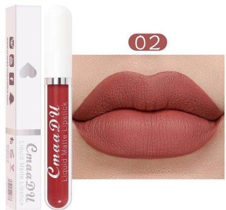 Cmaadu 18 Colors Waterproof Liquid Lipsticks Lip Makeup Matte Velvet Lipstick Lip Gloss Cosmetic Nude Long Lasting Cosmestics  B2-688 view 6
