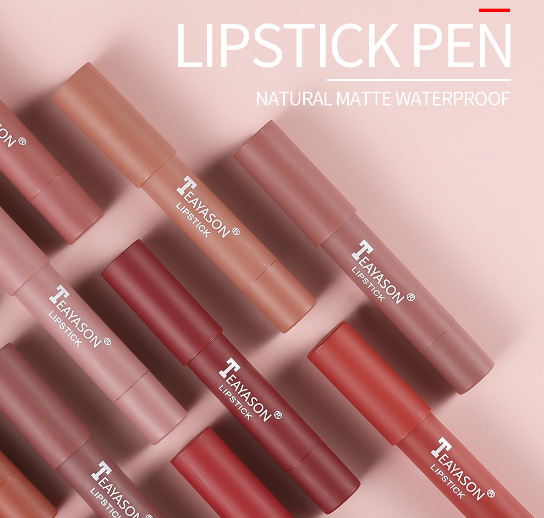 Matte lipstick 12 colors waterproof long lasting sexy red lipstick makeup B2-582 view 5