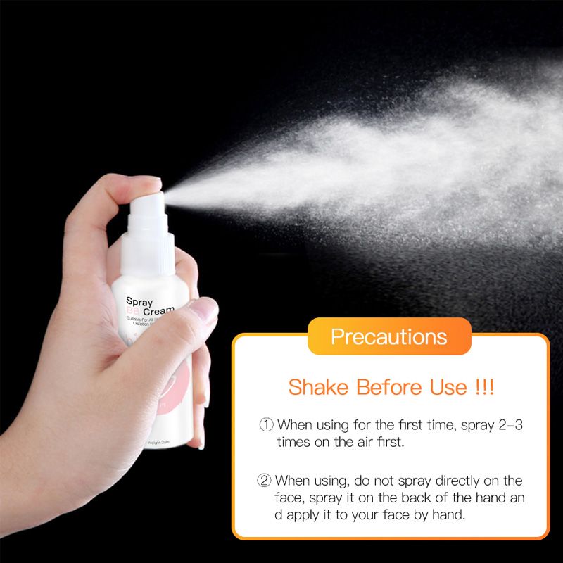 Spray BB Cream Concealer Brighten Whitening Moisturizing Base Face Foundation Makeup Beauty Skin Care B2-361 view 4