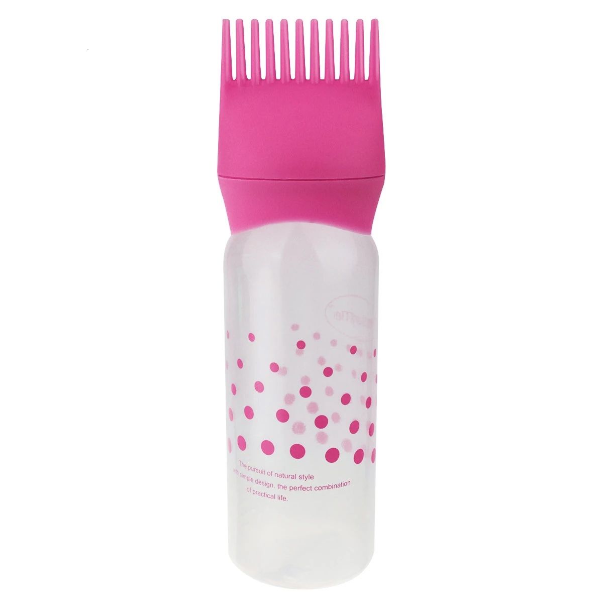Shampoo Bottle Plastic Oil Comb Applicator Bottle Large Capacity Dispensing Salon Hair Color Styling Accessories