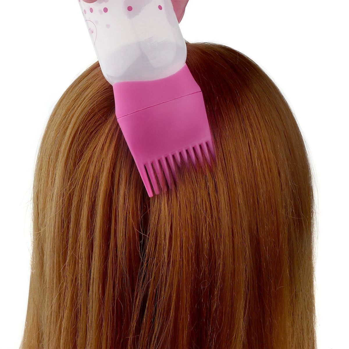 Shampoo Bottle Plastic Oil Comb Applicator Bottle Large Capacity Dispensing Salon Hair Color Styling Accessories