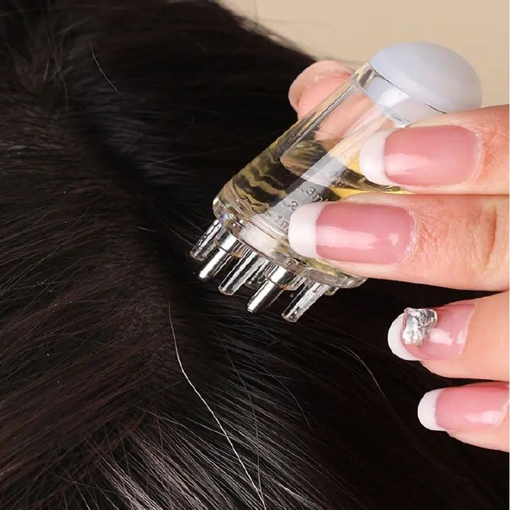 Scalp Applicator Liquid Comb Portable Mini Massage Comb Essential Oil Liquid Guiding Massager Anti Hair Loss Scalp Care Tools C-518