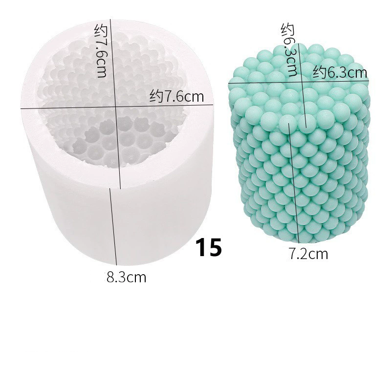3d Cylinder Candle Mold Diy Silicone Candle Mold Cake Resin Molds 3d Art Wax Candle Making Mould Silicone Handmade
 Soap Molds E-1316