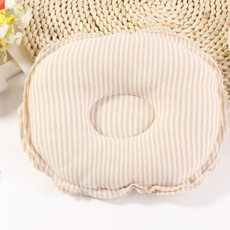 Natural organic colored cotton baby styling pillow Baby pillow Newborn cotton pillow anti-head baby pillow L--14