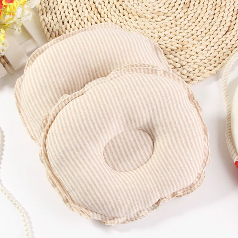 Natural organic colored cotton baby styling pillow Baby pillow Newborn cotton pillow anti-head baby pillow L--14