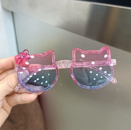 Kids Summer Cute Kitten Sunglasses Arched Acrylic Outdoor Sunscreen Baby Sunglasses Girls Classic Kids Boys Glasses
FZ-449