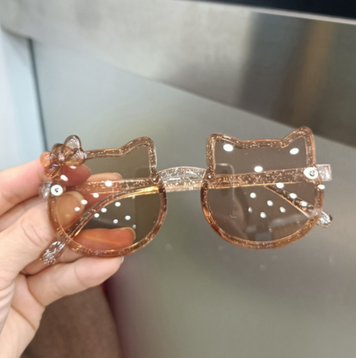 Kids Summer Cute Kitten Sunglasses Arched Acrylic Outdoor Sunscreen Baby Sunglasses Girls Classic Kids Boys Glasses
FZ-449