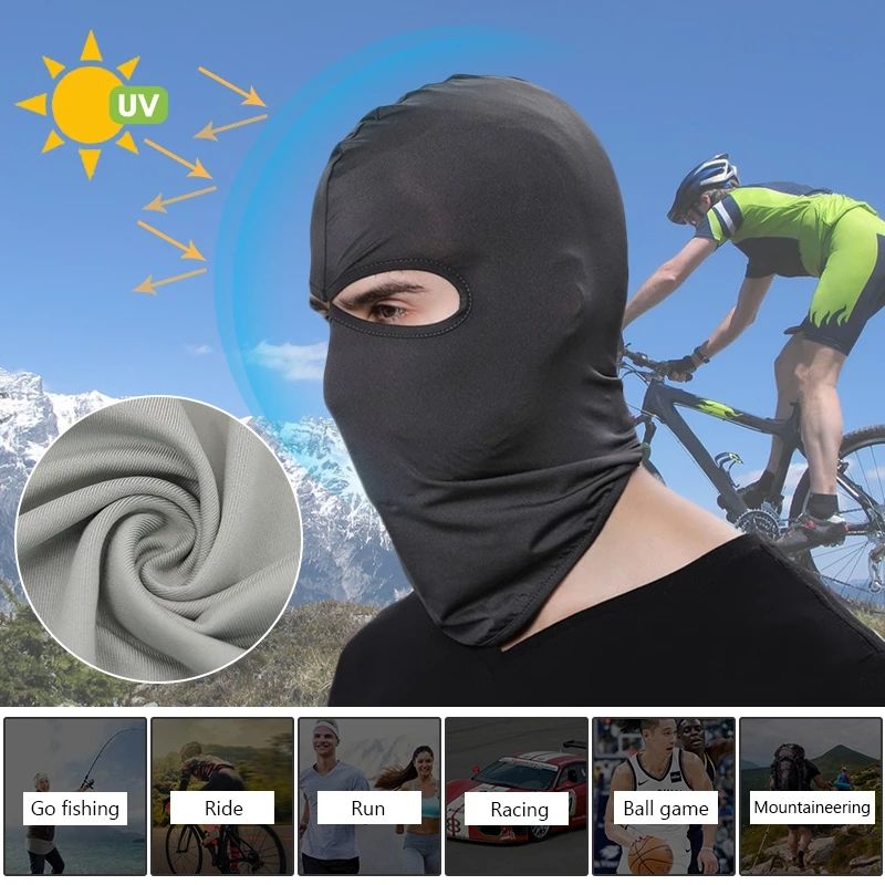 Full Cover Face Mask Cycling Balaclava Motorcycle Bandana Outdoor Sports Hood Summer Sun protection Neck Scraf Riding Headgear FZ-400