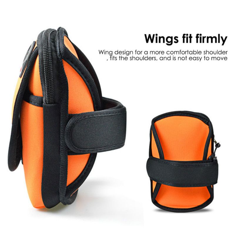 Sport Armband Running Flip Bag Case for iPhone Samsung Universal Smartphone Mobile Phone Earphone Holes Keys Arm Bags Pouch O-5-6