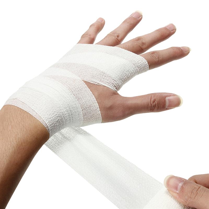 2 PC /2.5cm*4.6m self-adhesive elastic bandage emergency medical care gauze tape emergency muscle tape first aid kit E-290