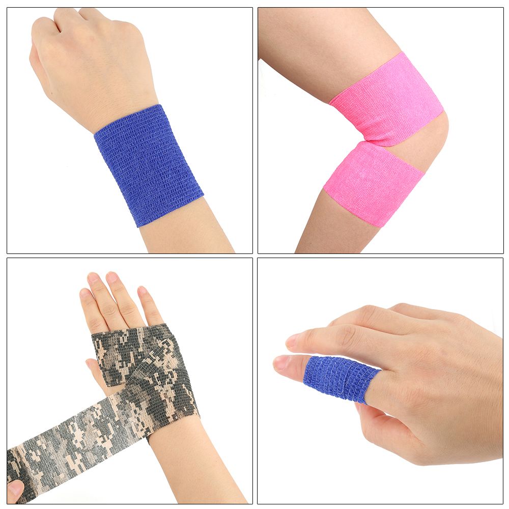 2 PC /2.5cm*4.6m self-adhesive elastic bandage emergency medical care gauze tape emergency muscle tape first aid kit E-290
