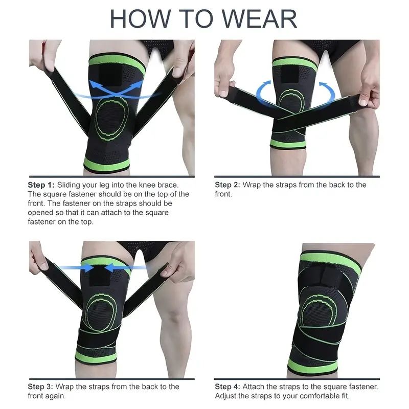 1pc Knee Compression Pads For Improving Circulation & Knee Pain Relief For Men & Women Knee Support Arthritis Relie E-957