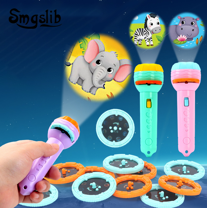 Baby Sleeping Storybook Flashlight Projector Flashlight Toys Early Education Toys Children's Gifts Lighting ToysE-1163