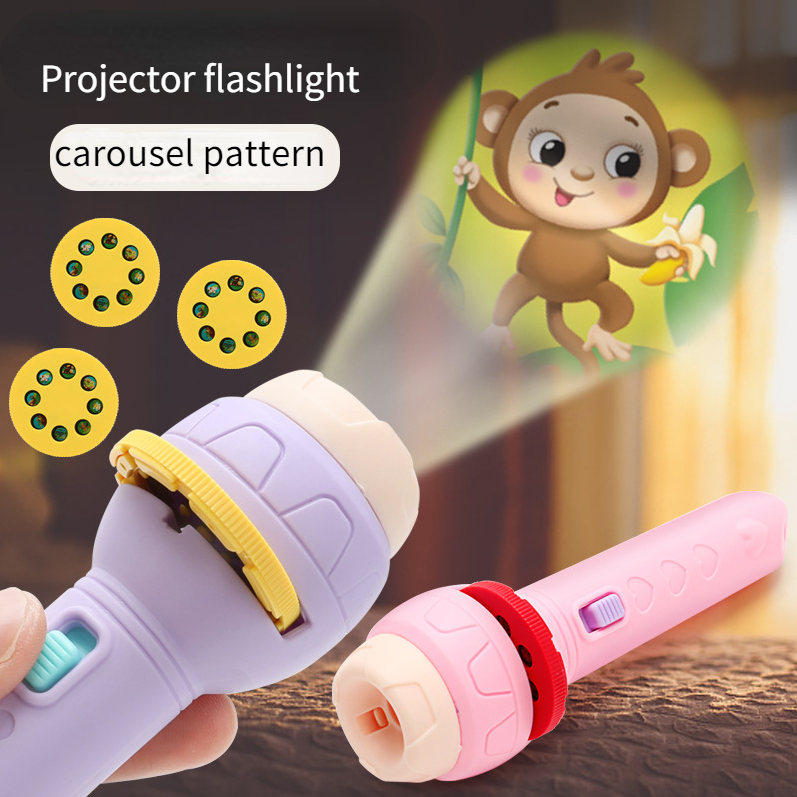 Baby Sleeping Storybook Flashlight Projector Flashlight Toys Early Education Toys Children's Gifts Lighting ToysE-1163