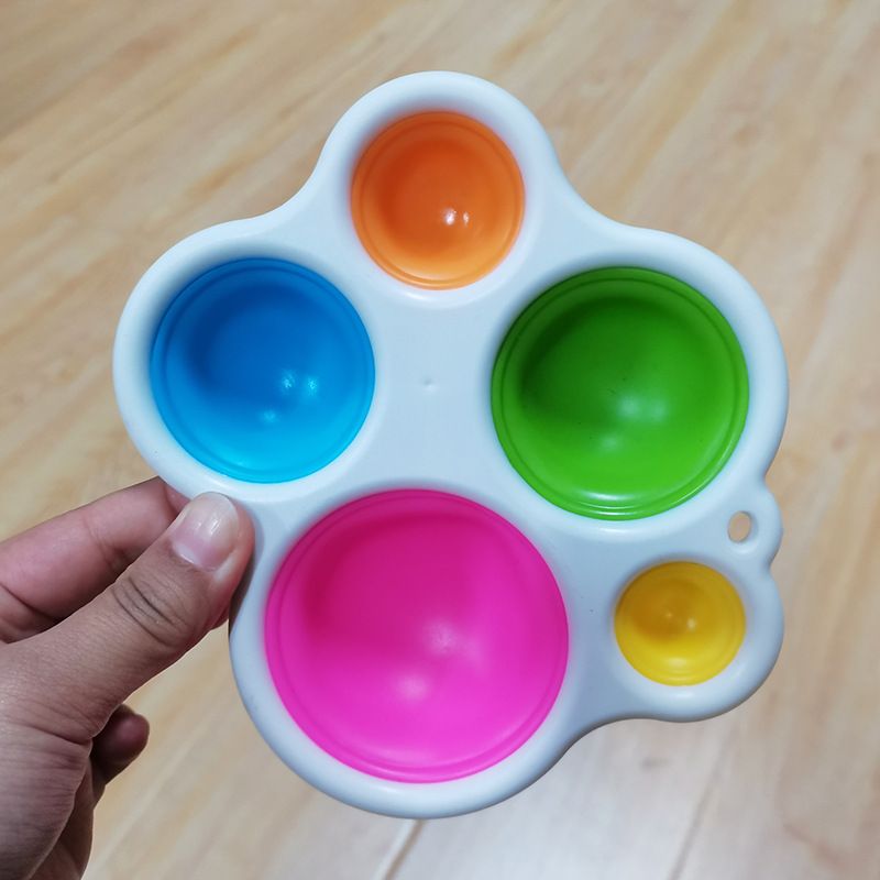 Simple Finger Exercise Montessori Board Toys Colorful Push Pops Montessori Fidget Decompression Toys for Baby Adult F3-53-1