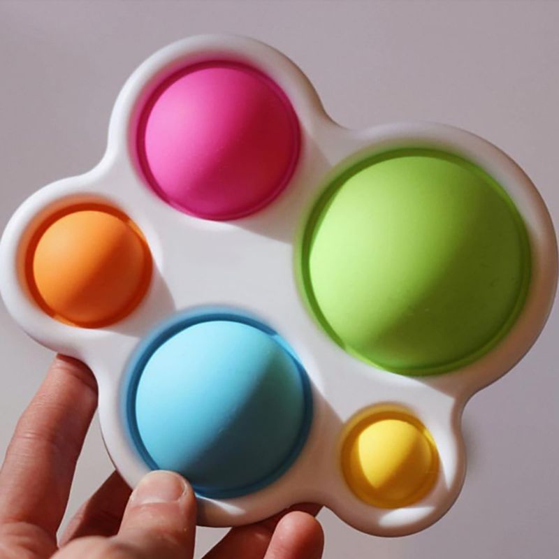 Simple Finger Exercise Montessori Board Toys Colorful Push Pops Montessori Fidget Decompression Toys for Baby Adult F3-53-1