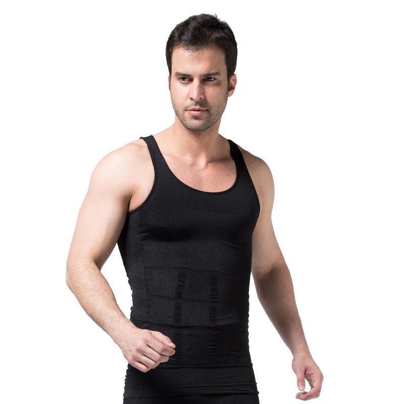 Men's Slimming Body Shapewear Corset Vest Shirt Compression Abdomen Tummy Belly Control Slim Waist Cincher Underwear FZ--85