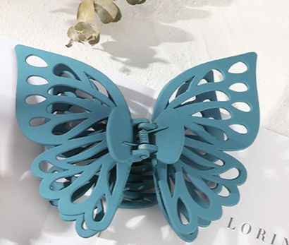 Butterfly Hair Claw Clip Women's Extra Large Hair Claw Hollow Butterfly Hair Clip Women's Girl Party Hair Accessories 1 Piece C-359