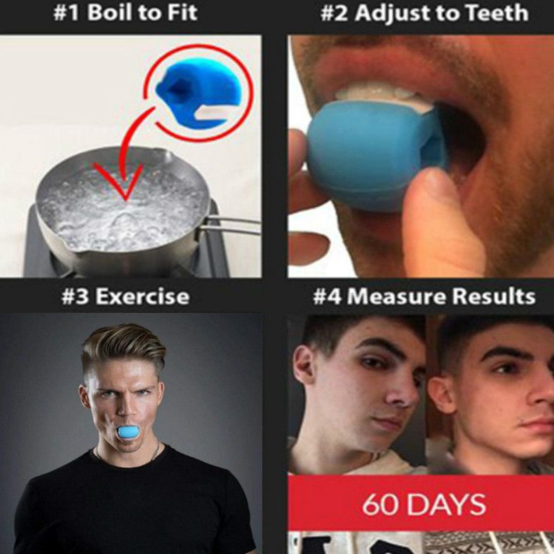 Mandible muscles mandibular contour fitness ball bite muscle trainer jaw face trainer masticatorB2-828