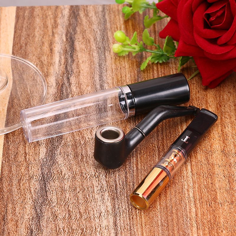 1 Set Mini Smoking Tobacco Pipe With Cigarette Filters Smoking Accessories  E-490