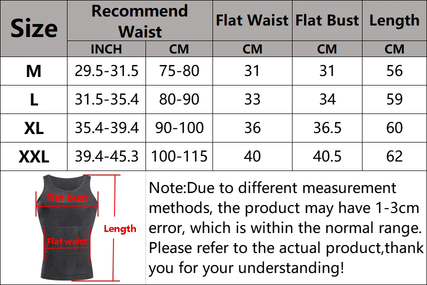 Men's Slimming Body Shapewear Corset Vest Shirt Compression Abdomen Tummy Belly Control Slim Waist Cincher Underwear FZ--85