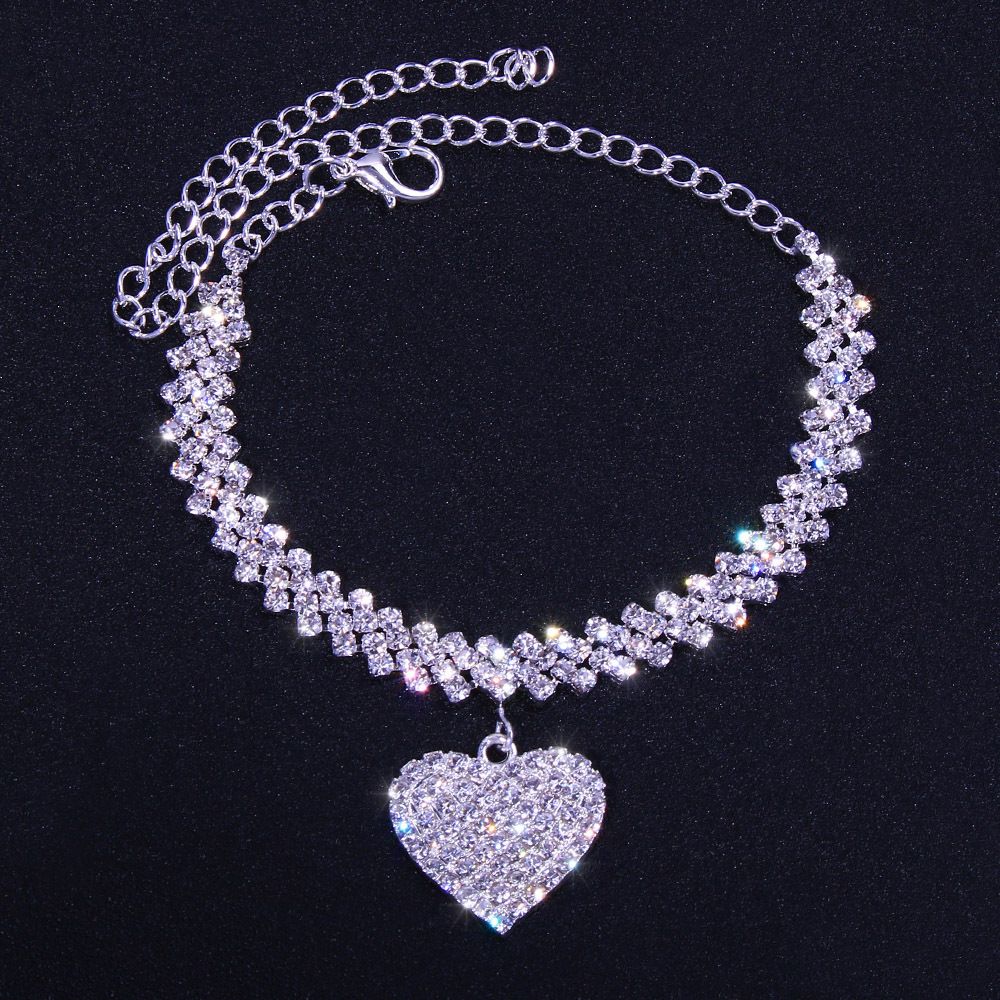 Hui Tan Rhinestone Chain Anklet Ladies Silver/gold Luxury Bracelet Legs Wedding Party Fashion Jewelry A-1633