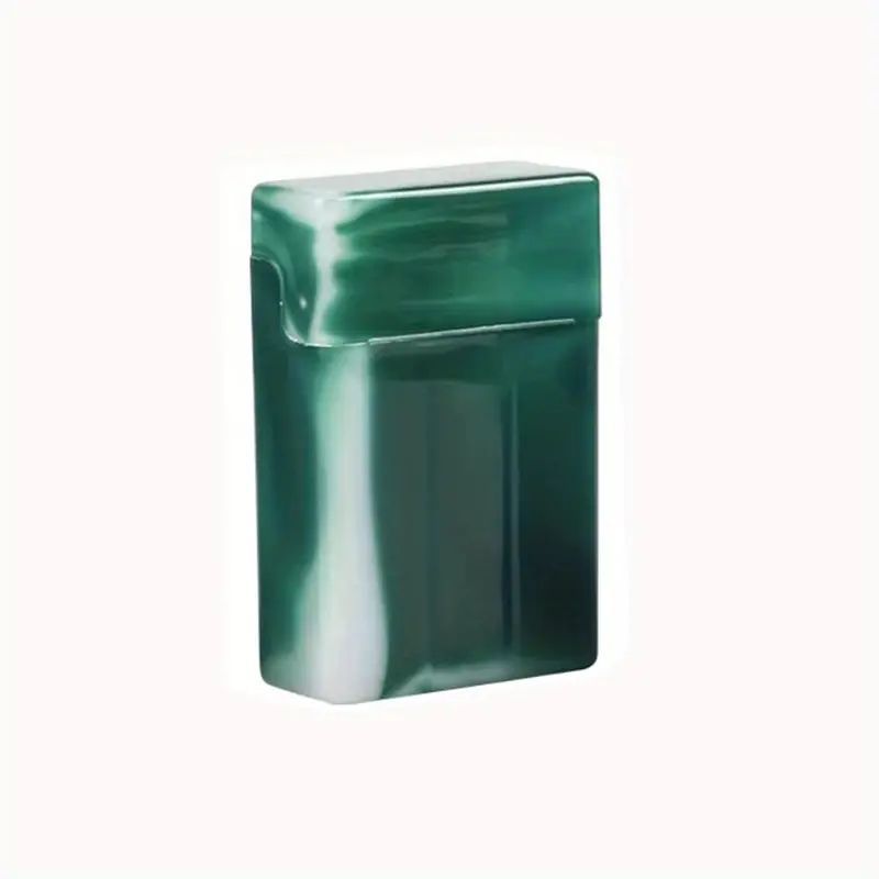 1pc, Creative Divided Cigarette Box, Men's Portable Multi-functional Storage Box, Lighter Box, Men's Plastic Flip Cigarette Box,