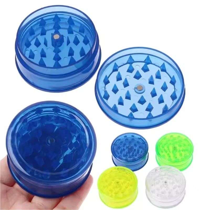 1Pc  Plastic 3 Layer 40mm Tobacco Grinder Leaf Herbal Herb Smoke Spice Crusher Hand Muller Smoke Accessories B2-167-2