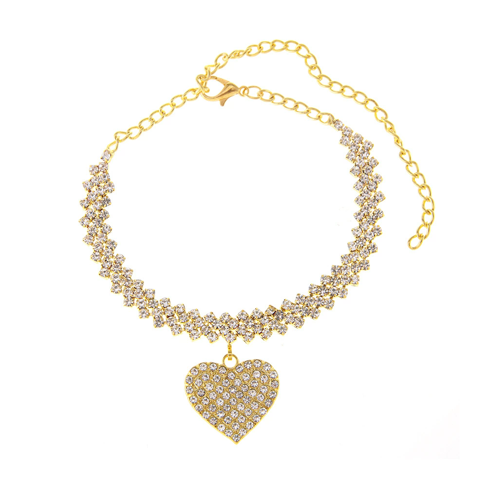 Hui Tan Rhinestone Chain Anklet Ladies Silver/gold Luxury Bracelet Legs Wedding Party Fashion Jewelry A-1633